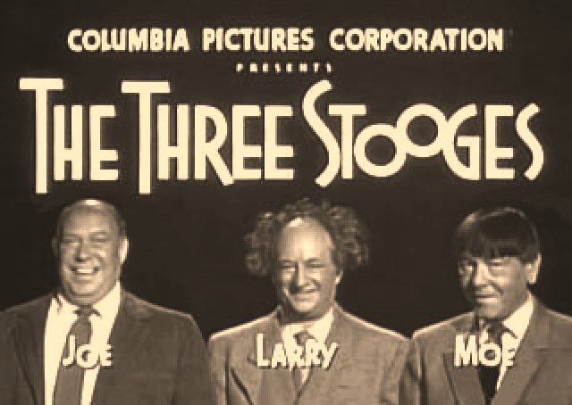 THE THREE STOOGES JOE LARRY MOE